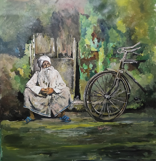 Solo show of Paintings By Well-known artist Inderjeet Grover in Jehangir Art Gallery