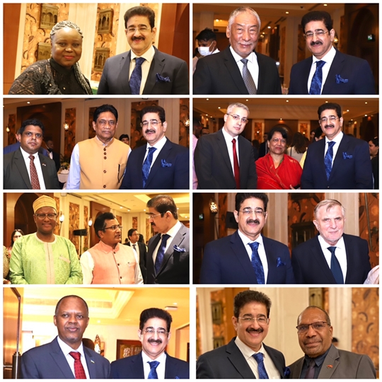 Gabon Honoured Sandeep Marwah on Independence Day