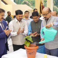 Governor Of Chhattisgarh H.E. Ramen Deka Plants Sapling At AAFT University During Convocation 2025